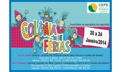 COLÔNIA DE FÉRIAS VERÃO CEPE 2014